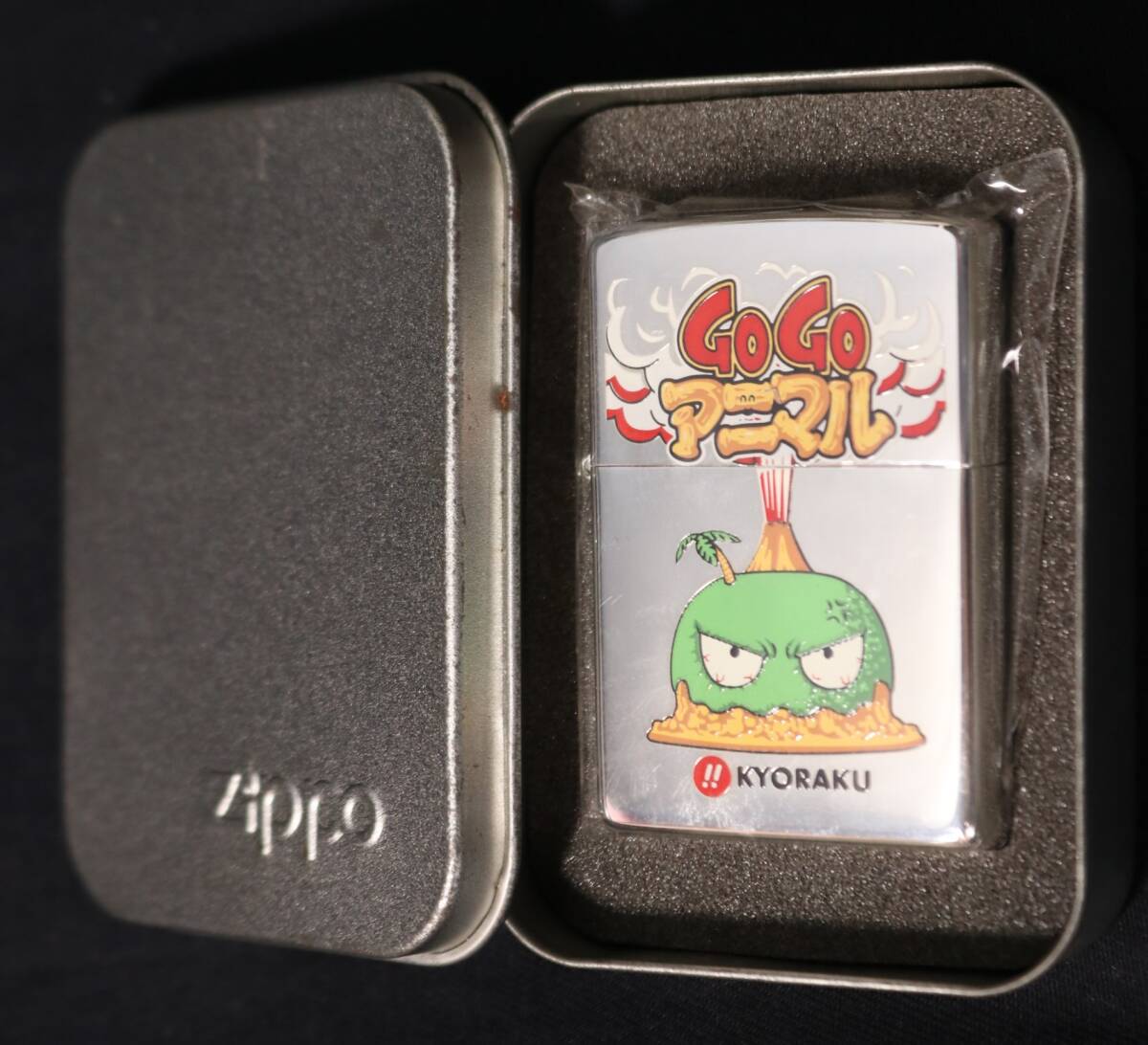 ZIPPO 『KYORAKU ぱちんこ タヌ吉2000 』1999年11月製造 京楽