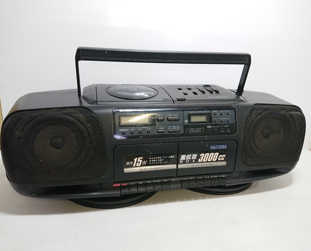 SHARP 女らしく QT-50CD-BK コンパクトディスク ステレオ ダブル