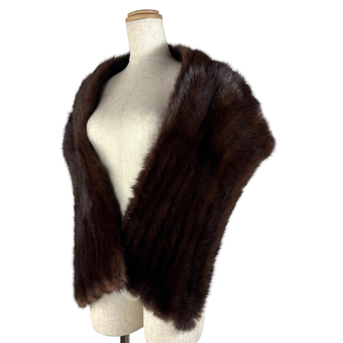 極美品 ソボル ロシアンセーブル リアルファー 大判ティペット 極美品 ソボル ロシアンセーブル リアルファー 大判ティペット