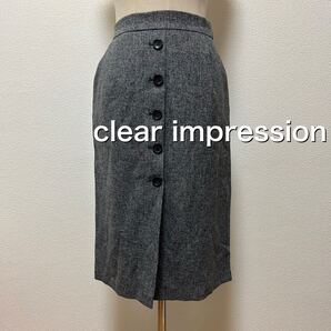 送料無料 匿名配送 clear impression 膝丈スカート