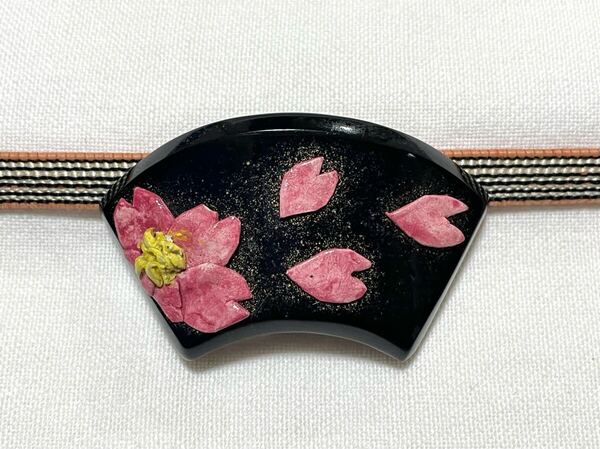 NO.1894 帯留め 桜 花びら(帯留 帯飾り 和装小物)