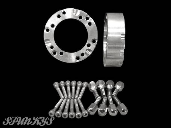 ジャイロキャノピー ジャイロX ジャイロUP アルミホイールスペーサー40mm テーパーボルト付 社外ホイール取り付 4穴変換 ミニカー登録!