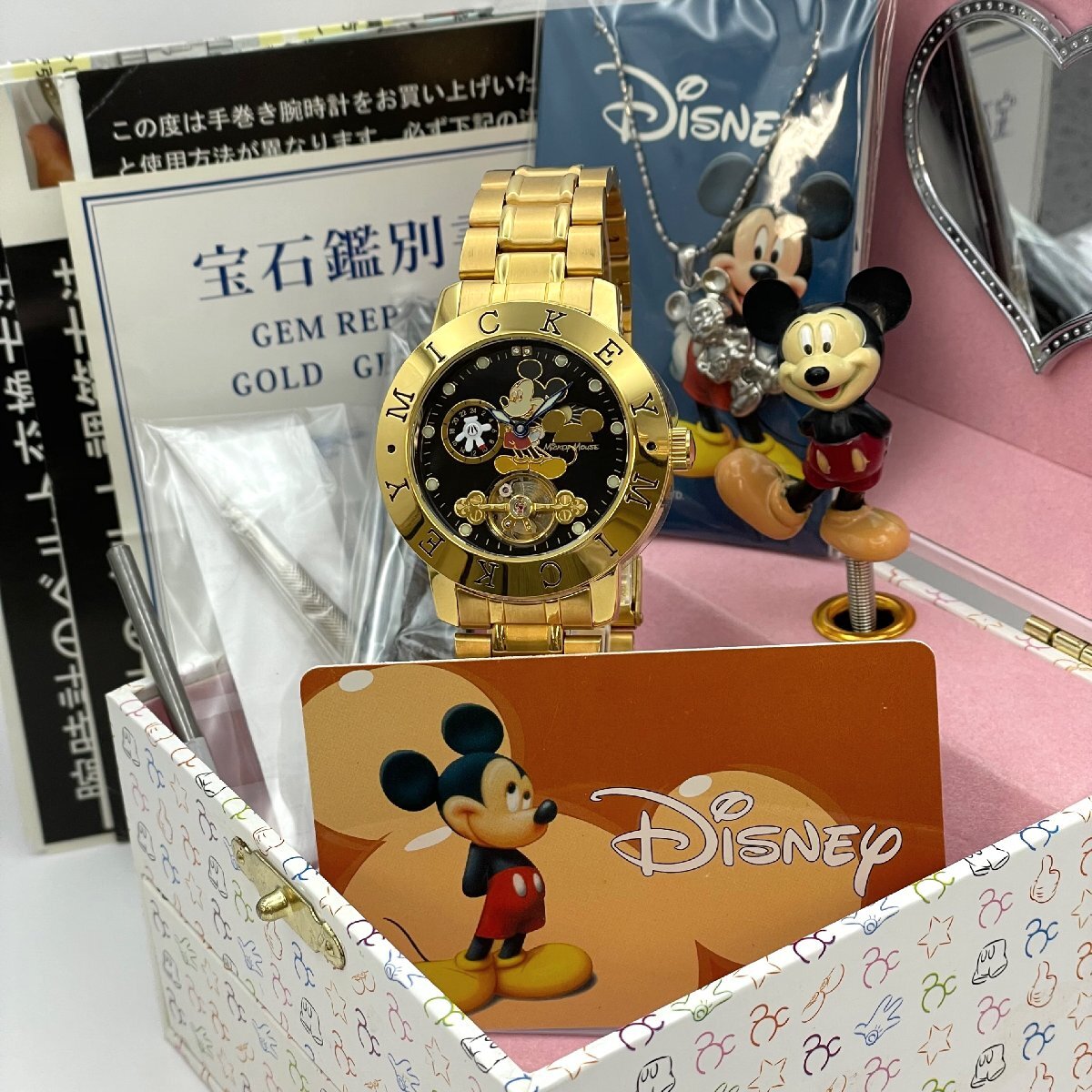 Yahoo!オークション -「ディズニー ミッキー 腕時計 ゴールド Yahoo!オークション -「ディズニー ミッキー 腕時計 ゴールド