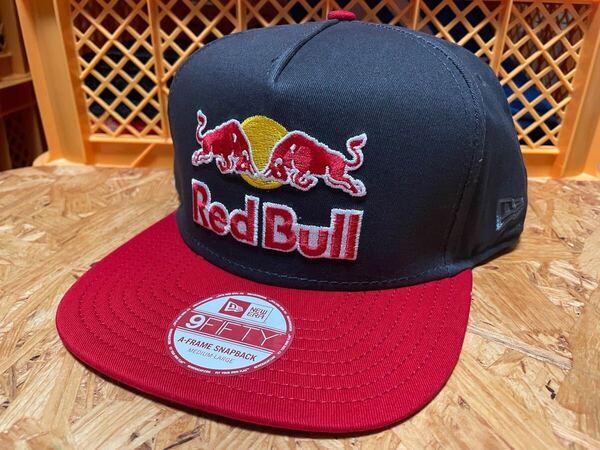 レッドブルRedBull 非売品【アスリートオンリーNEW ERAキャップ(グレー×レッド)】 ニューエラ