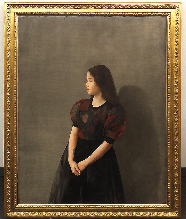 坂口紀良 「バレリーナ」油彩画 15号傑作