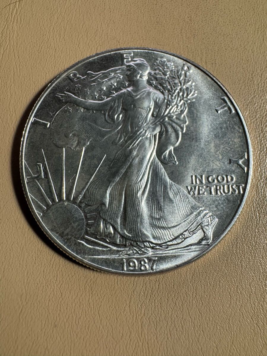 1987年アメリカ銀貨 シルバーイーグル ウォーキングリバティ 1