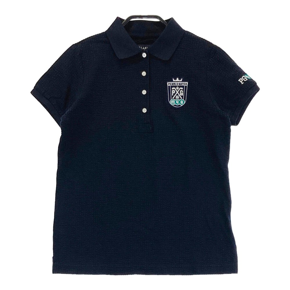 PEARLY GATES パーリーゲイツ 半袖ポロシャツ ネイビー系 0