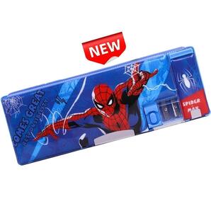 ★新品★スパイダーマン 筆箱 ふでばこ ペンケース 小学生 両面開き 多機能 ペン削り