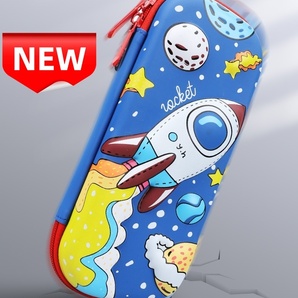 【新品】かわいい宇宙ロケットデザイン ペンケース 大容量 筆箱 文房具入れ 男の子 女の子 小学生 中学生 高校生 プレゼント ギフト BANGDA
