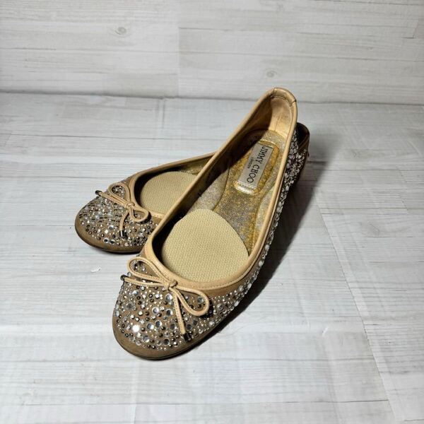 JIMMYCHOO ジミーチュウ パンプス ラインストーン 23.5~24.0㎝ 靴 レディースパンプス