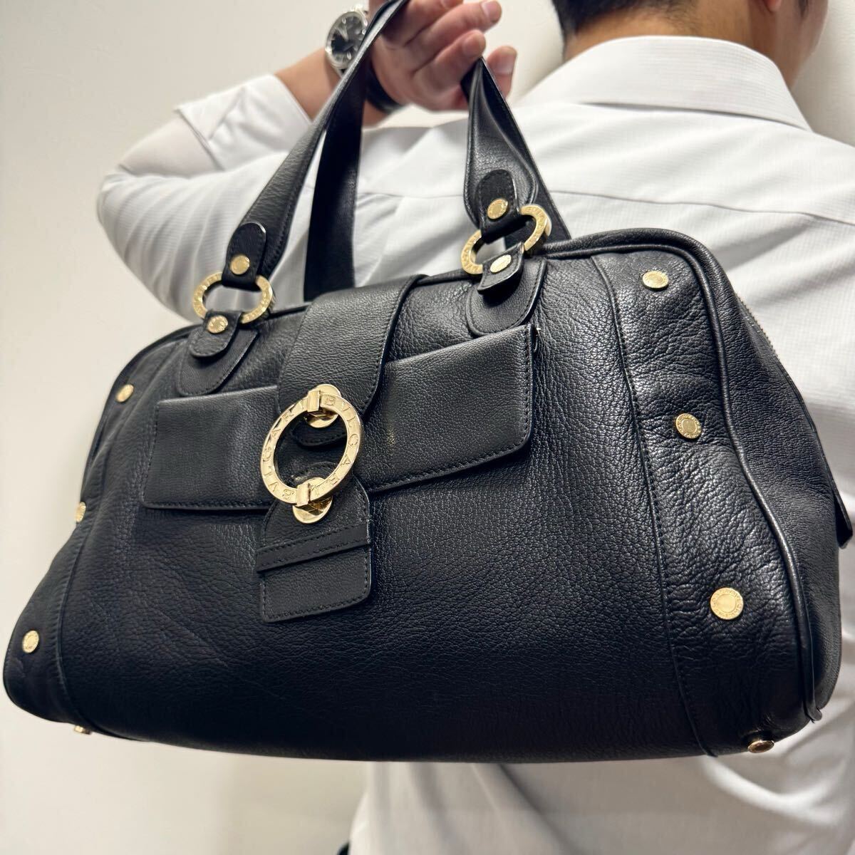 【美品】BVLGARI トートバッグ チャンドラ ダブルサークル ホーボー肩掛け Yahoo!オークション -「ブルガリチャンドラバッグ」の落札相場