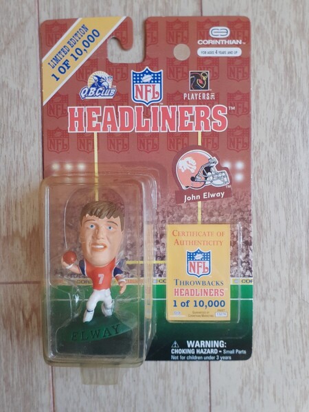 ジョン・エルウェイ コリンシアン NFL フィギュア ヘッドライナーズ John Elway CORINTHIAN HEADLINERS アメリカン・フットボール