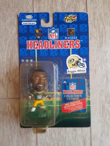 レジー・ホワイト ② コリンシアン NFL フィギュア ヘッドライナーズ Reggie White CORINTHIAN HEADLINERS アメリカン・フットボール