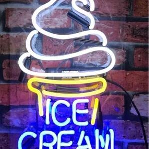 オリジナル アイスクリーム型 ネオンライト LEDサイン オーダー 看板 おしゃれ ネオン祭り アメリカン雑貨 LED オーダーメイド