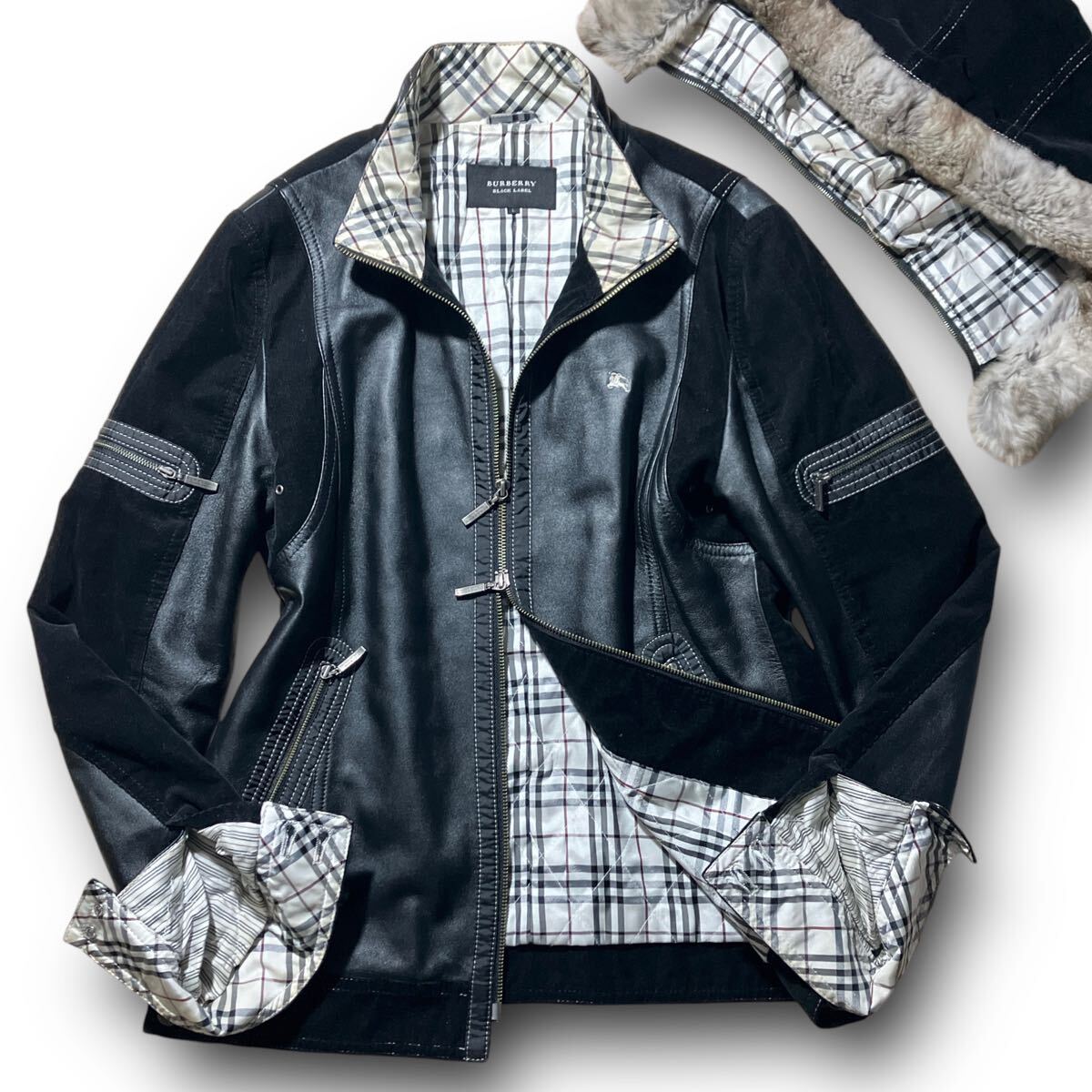Yahoo!オークション -「burberry black label レザーライダース Yahoo!オークション -「burberry black label レザーライダース