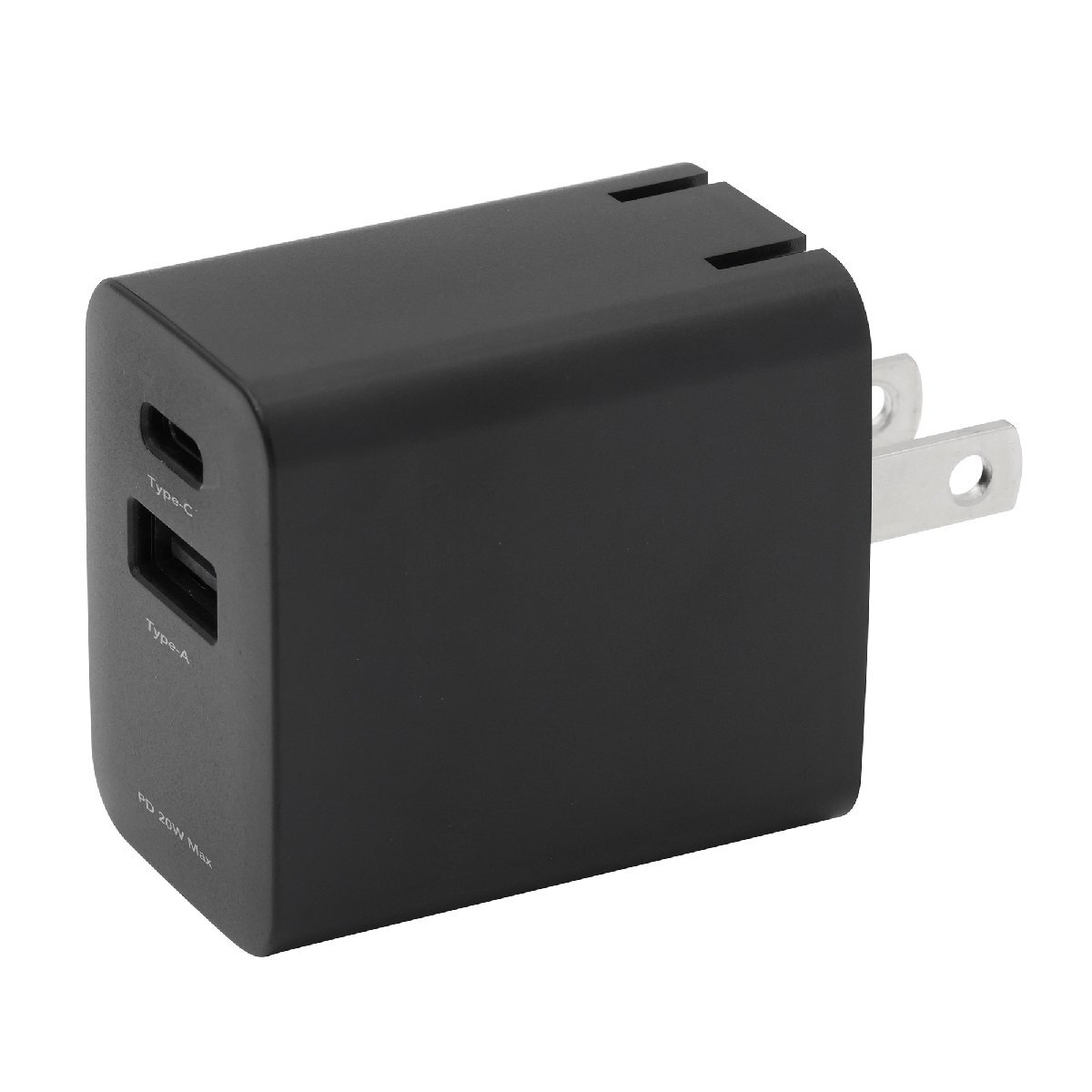 AC充電器 2ポート 20W GREEN HOUSE GH-JD2PA-BK ブ