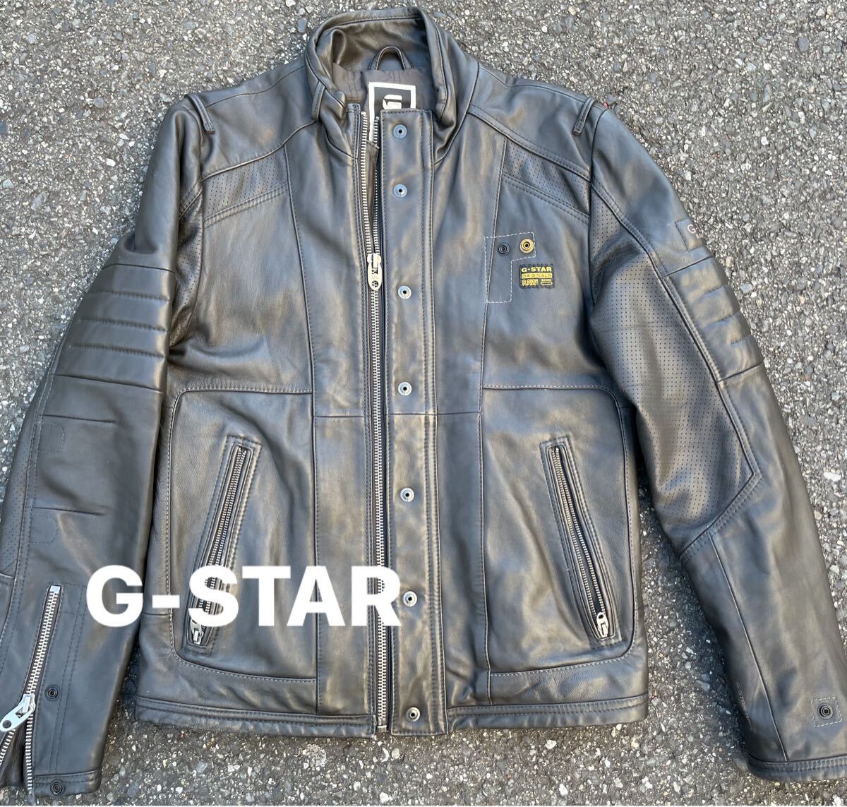 2025年最新】Yahoo!オークション -g-star raw レザーライダース