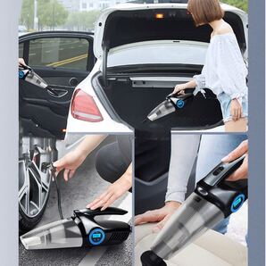 新品 未使用品 車用掃除機 空気入れ 5000pa吸力 コードレス ハンディクリーナー 強力な吸引力 水洗い可 便利 コンパクト 12V