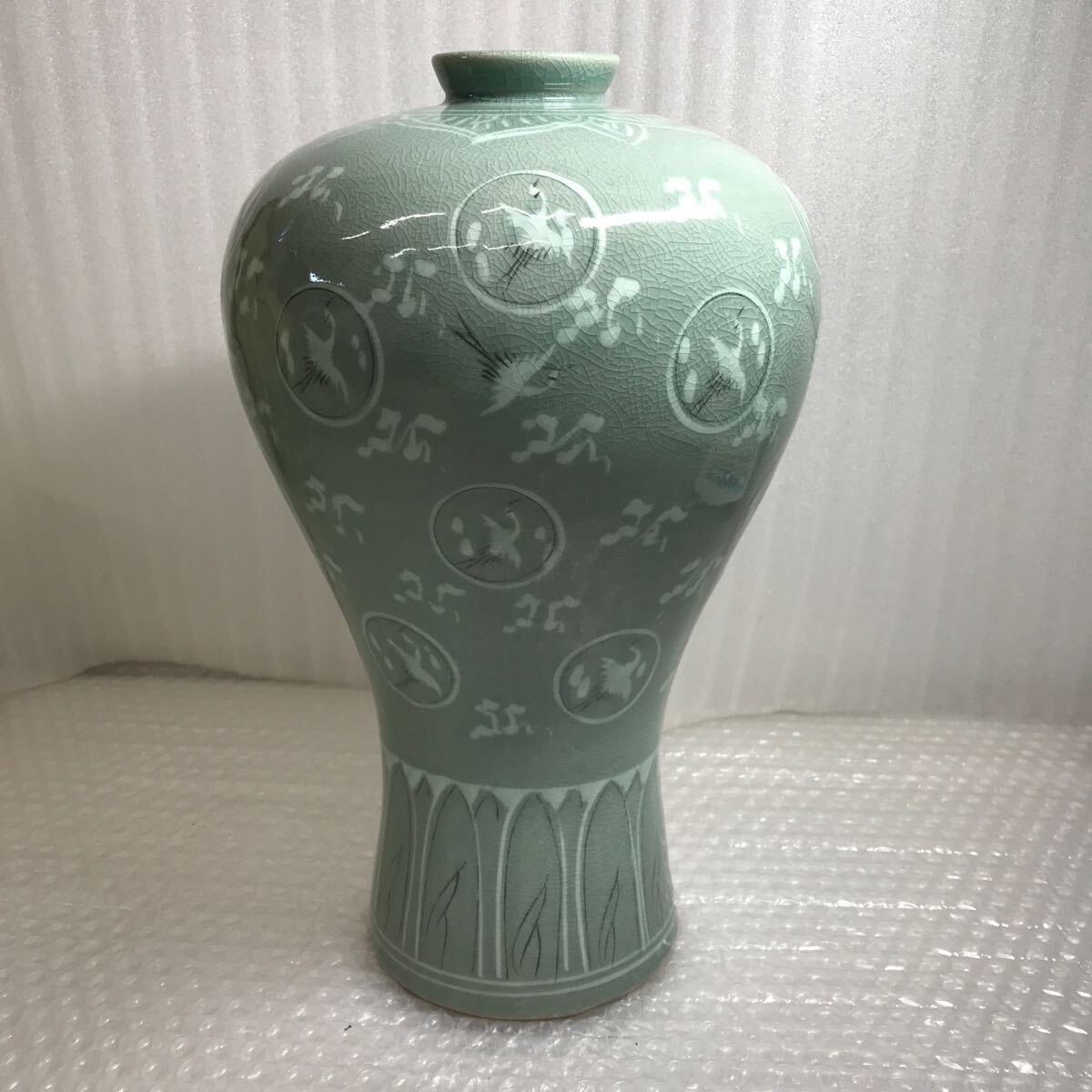 2025年最新】Yahoo!オークション -青磁 花瓶 鶴の中古品・新品