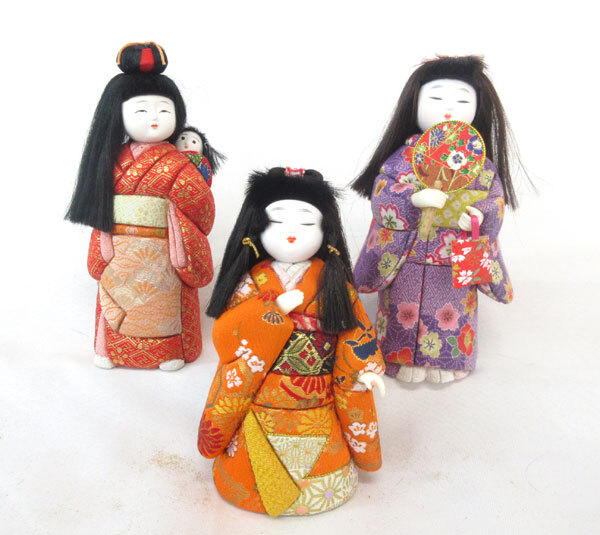 名川春山(作) 戦前作「雪あそび」江戸木目込人形 元箱 | 古美術