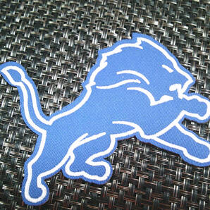 《LR青白獅子DL》◆NFLデトロイト・ライオンズDetroit Lions 刺繍ワッペン◆アメフト アメリカンフットボール アメリカ 応援◆衣服DIY