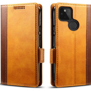Google Pixel 5 レザーケース レザーケース●Brown