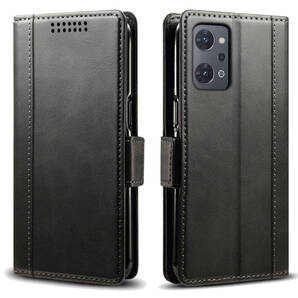 OPPO Reno9 A レザーケース●Black