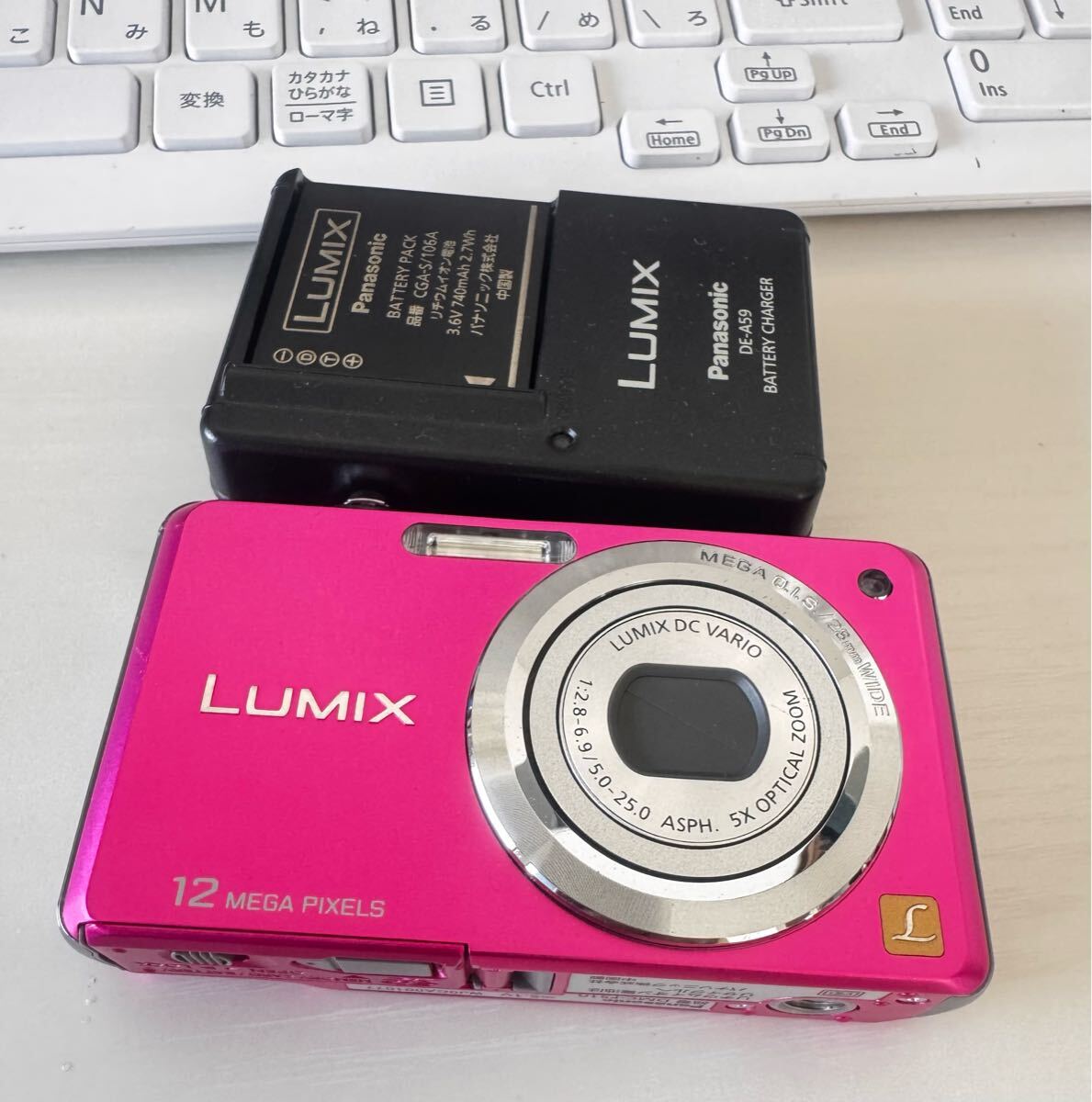 【美品】Panasonic LUMIX DMC-FS10 ピンク　動作確認済 Panasonic LUMIX DMC-FS10 ピンク 動作確認済み Yahoo