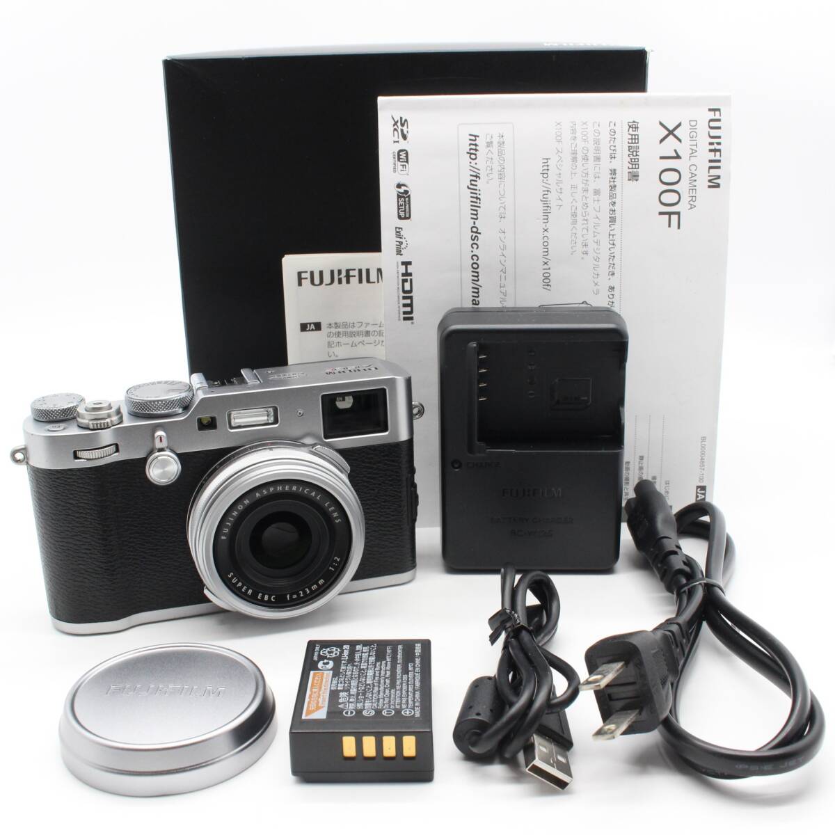 シャッター9200回!】Fujifilm X100F シルバー おまけ付(2025年 シャッター9200回!】Fujifilm X100F シルバー おまけ付(2025年