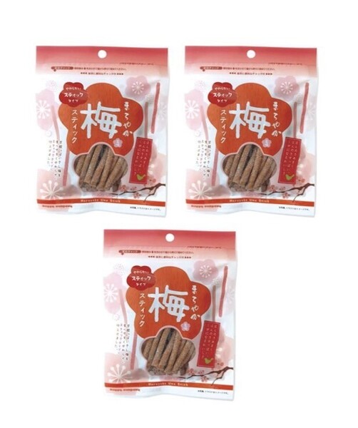 まろやか梅スティック75g 3袋セットです。