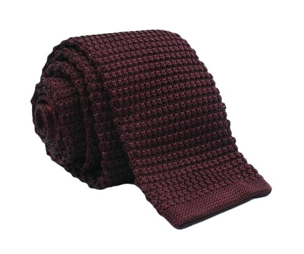 【新品】送料無料 Helios SOLID SILK KNIT TIE WINE・ニットタイ・シルク・メンズ・ビジネス・フォーマル・カジュアル・冠婚葬祭
