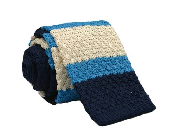 【新品】送料無料 Helios MARIN BORDER KNIT TIE NAVY・ニットタイ・メンズ・ビジネス・フォーマル・カジュアル・冠婚葬祭・プレゼント