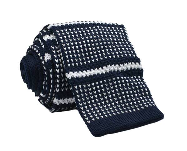 【新品】送料無料 Helios WAFFLE BORDER KNIT TIE NAVY・ニットタイ・メンズ・ビジネス・フォーマル・カジュアル・冠婚葬祭・プレゼント