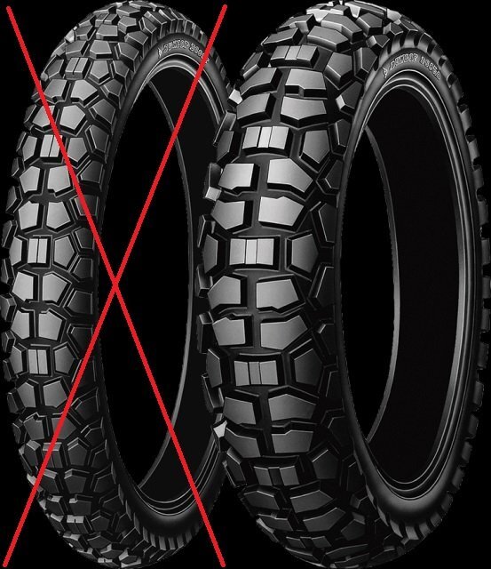 DUNLOP [前後セット] 新品 D605 2.75-21 120/80-18(TL) [セロー