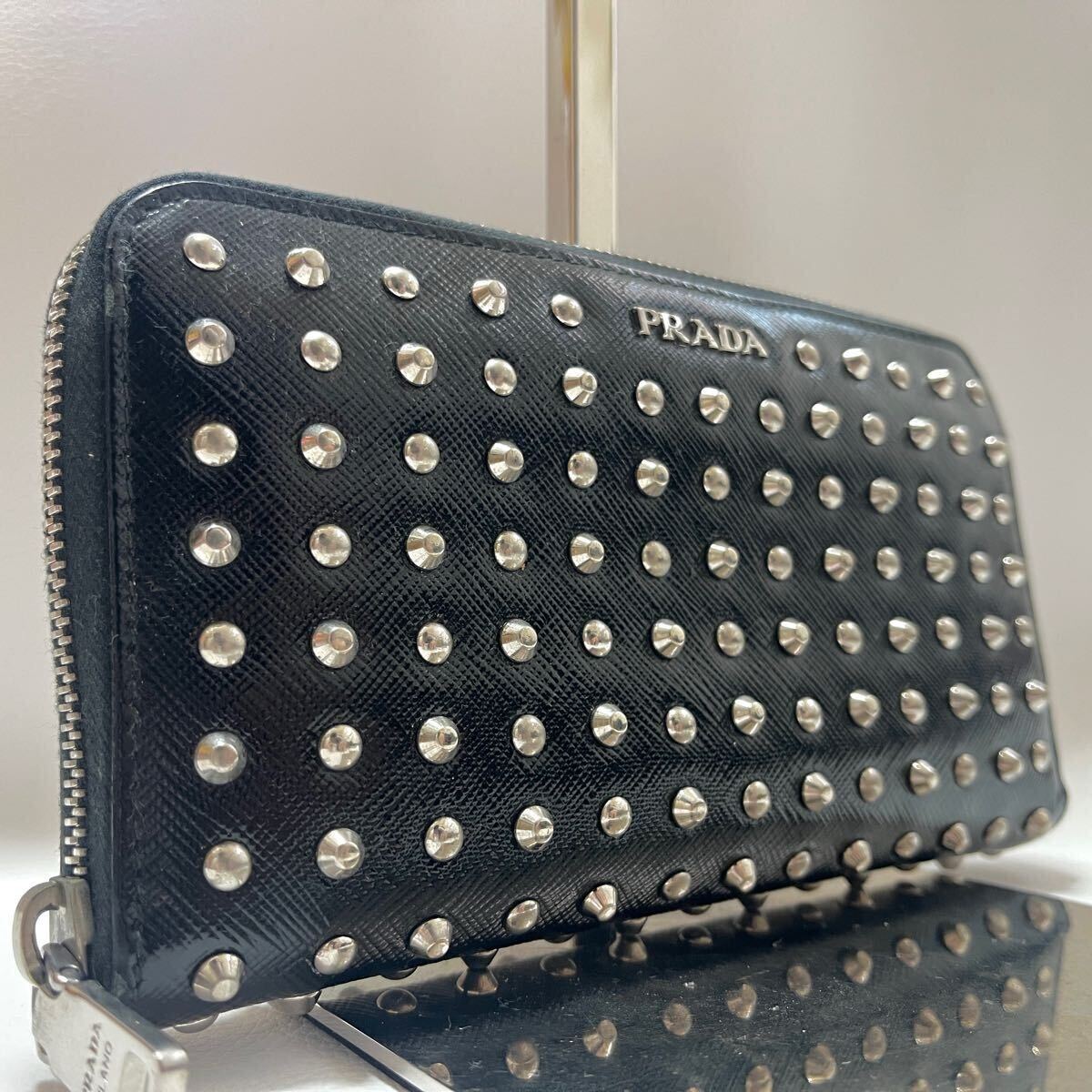 Yahoo!オークション -「prada スタッズ 財布」(プラダ) (ふ)の Yahoo!オークション -「prada スタッズ 財布」(プラダ) (ふ)の