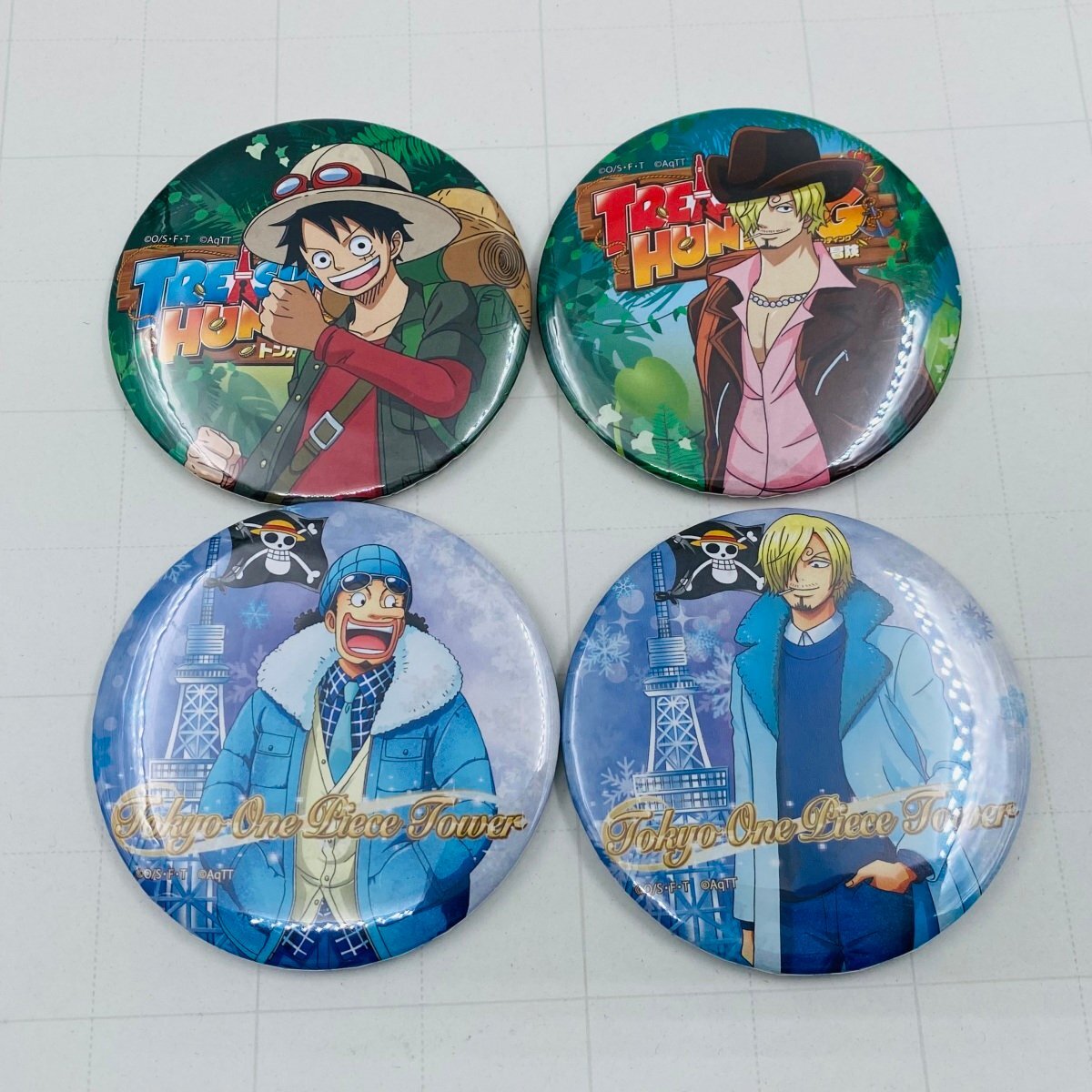 ワンピースサンジウソップ缶バッジセット希少