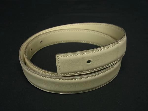 HERMES エルメス レザー替えベルト65 バックルなし ② 極美品