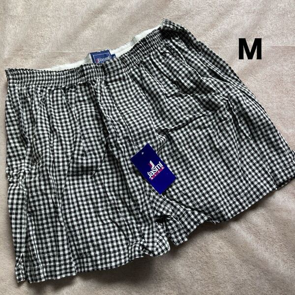 メンズ トランクス M インナー 下着 ギンガムチェック チェック 男性用 前開き 【新品】