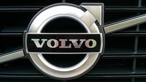 ボルボ★フロントグリルVOLVOブラックステッカー エンブレム V40Ⅱ前期 S60前期 V60前期