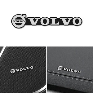 ボルボ★ブランドロゴアルミステッカー4枚セットVOLVO XC40XC60V60等に