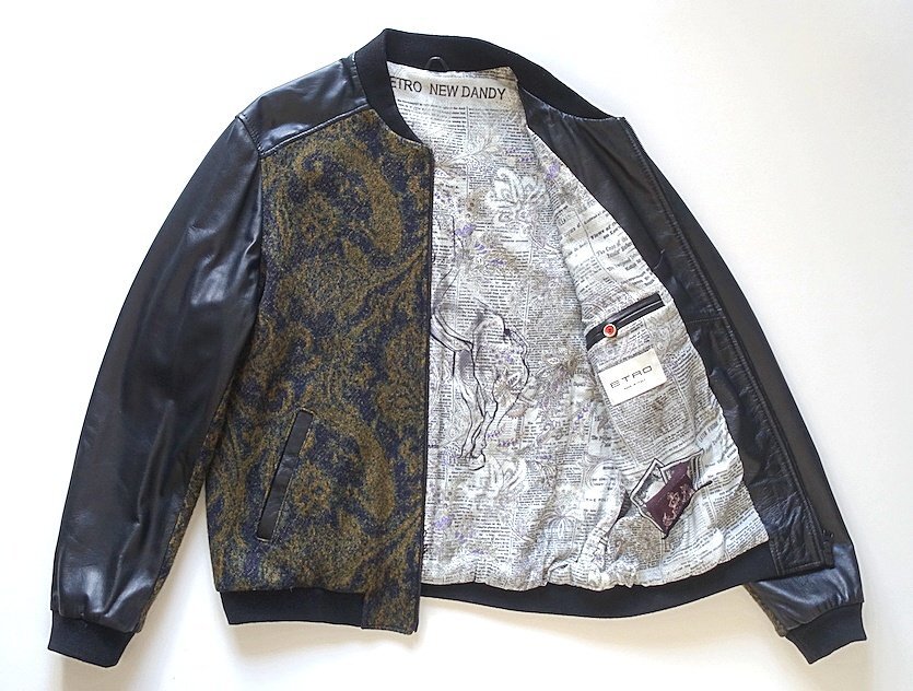【美品】ETRO エトロ　総柄　ブルゾン　ジャンバー 希少品 Yahoo!オークション -「etro ブルゾン」の落札相場・落札価格