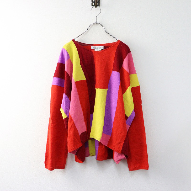 コムデギャルソン パッチワークカットソーニット コムデギャルソン オムCOMME des GARCONS HOMME フロントパッチ