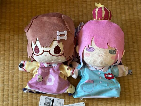 ホロライブプロダクション 戌神ころね 姫森ルーナ パペットぬいぐるみ 2点セット