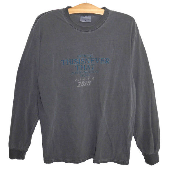 thisisneverthat ディスイズネバーザット Meteor L/S Tee ピグメント加工 Tシャツ Lサイズ