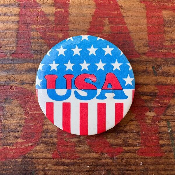 【USA vintage】PINBACK BUTTON 缶バッジ USA アメリカ ビンテージ