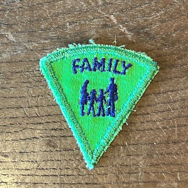 【USA vintage】FAMILY ワッペン ガールスカウト アメリカ ビンテージ