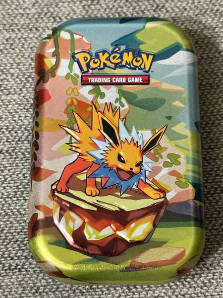 海外限定 ポケモン サンダース イーブイ ミニ 缶