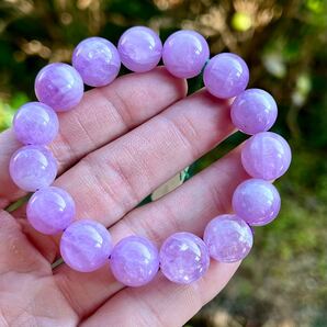 高品質 クンツァイトブレスレット 3 天然石