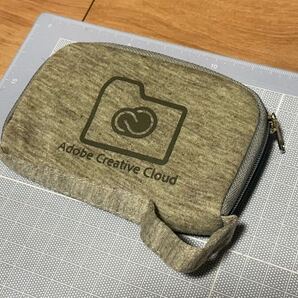 Adobe Creative Cloud アドビ クリエイティブクラウド ミニポーチ グレー スウェット素材?