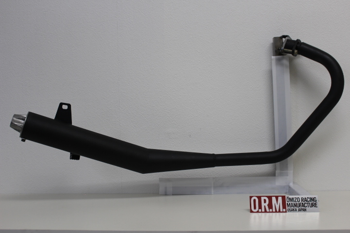 GN125 エキゾーストマフラー QUIET 耐熱ブラック ORM製 （160